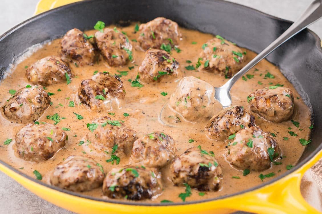 beef and pork meatballs