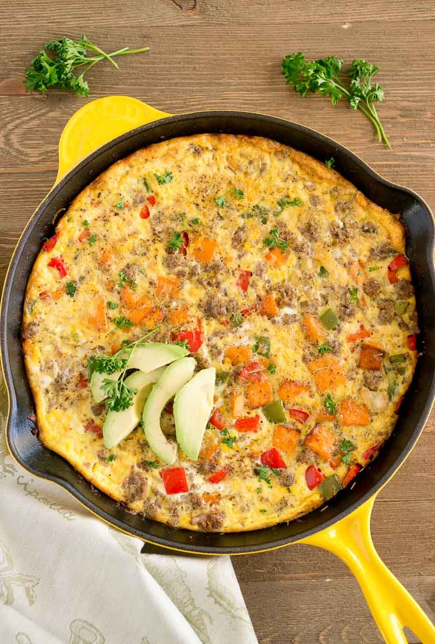 Sweet Potato Sausage Frittata