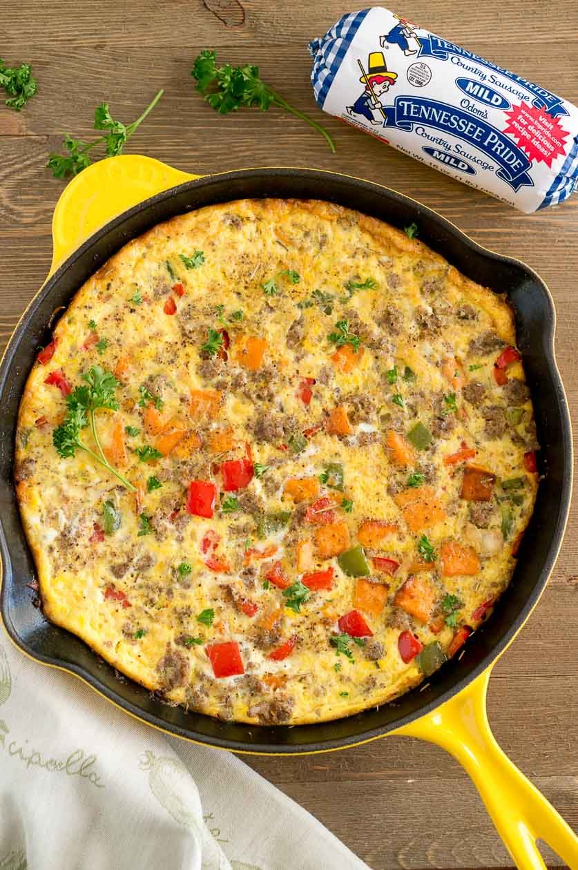 Sweet Potato Sausage Frittata recipe