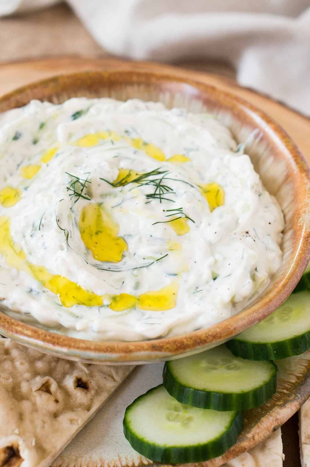 tzatziki recipe served in a bowl