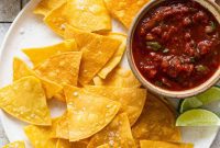 Golden Homemade Tortilla Chips