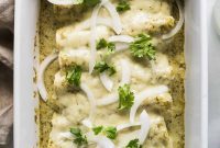 Creamy Tomatillo Enchiladas