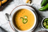 Golden Ale and Sharp Cheddar Bisque