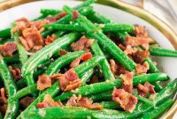 Savory Green Beans with Crispy Bacon