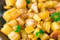 Golden Garlic Roasted Potatoes