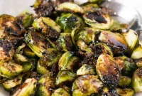 Caramelized Balsamic Brussels Sprouts