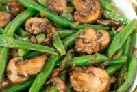 Savory Green Bean and Mushroom Sauté