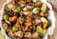 Caramelized Butternut Squash with Crispy Brussels Sprouts