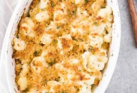Golden Cauliflower Cheese Bake