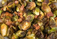 Smoky Bacon Roasted Brussels Sprouts