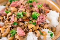 Classic Instant Pot Hoppin John Black Eyed Peas and Rice
