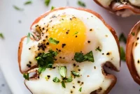 Poblano and Ham Egg Bake