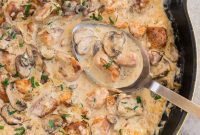 Creamy Chicken Stroganoff