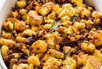 Spicy Chorizo Cornbread Dressing