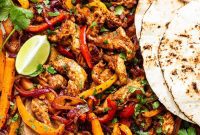 Sizzling Sheet Pan Chicken Fajitas