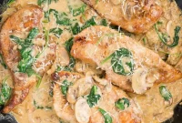 Tuscan Chicken and Spinach Delight