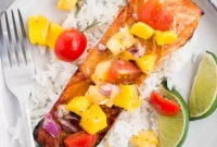 Tropical Salmon with Mango Salsa