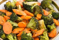 Golden Roasted Broccoli and Carrots
