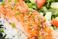 Sriracha Honey Glazed Salmon