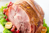 Delectable Orange Dijon Glazed Ham
