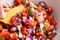 Vibrant Homemade Pico de Gallo