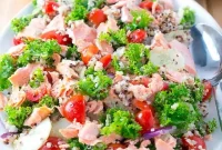 Vibrant Salmon Quinoa and Kale Power Salad