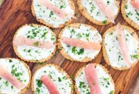 Savory Ricotta Prosciutto Cracker Bites