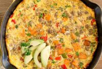 Hearty Sweet Potato Sausage Frittata