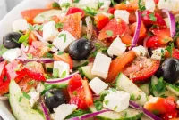 Vibrant Mediterranean Village Salad