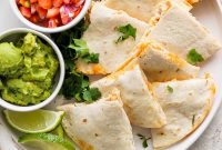 Crispy Air Fryer Chicken Quesadillas