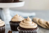 Decadent Cherry Chocolate Cupcakes with Spiced Cream Cheese Frosting