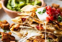 Zesty Chicken Fajita Quesadilla
