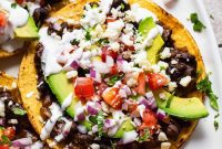 Crispy Black Bean Stacks