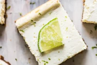 Tequila Lime Cheesecake Bars