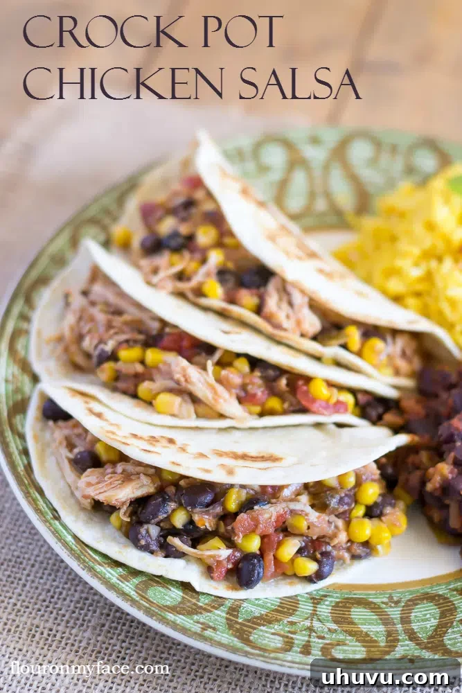 Quick Freezer Meals: Recipes and Time-Saving Hacks 13 Flavorful Salsa Chicken Tacos served with fresh cilantro and lime.