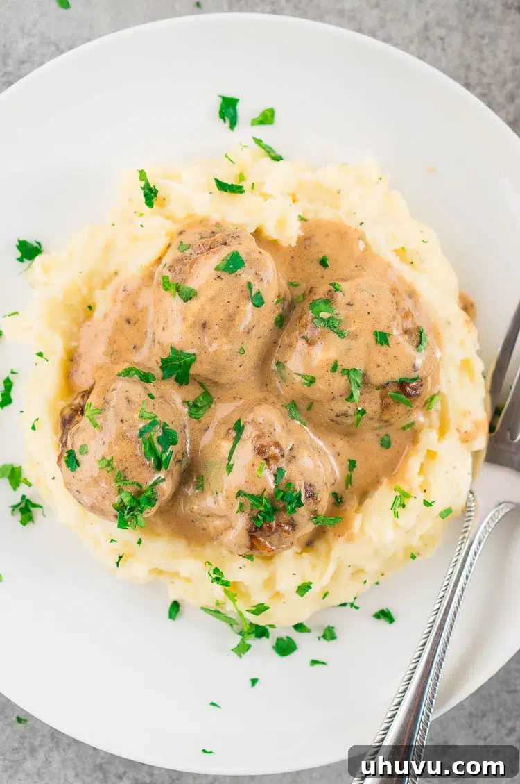 Quick Freezer Meals: Recipes and Time-Saving Hacks 7 Classic Swedish Meatballs in a rich gravy, ready to serve.