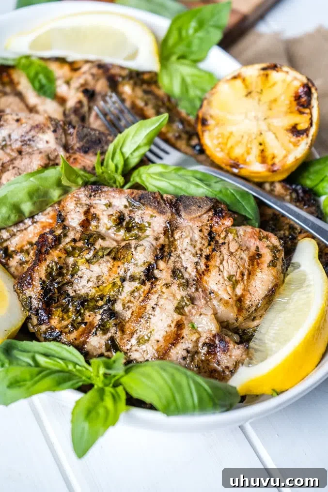 Quick Freezer Meals: Recipes and Time-Saving Hacks 10 Flavorful Lemon Basil Pork Chops, a bright and zesty meal option.