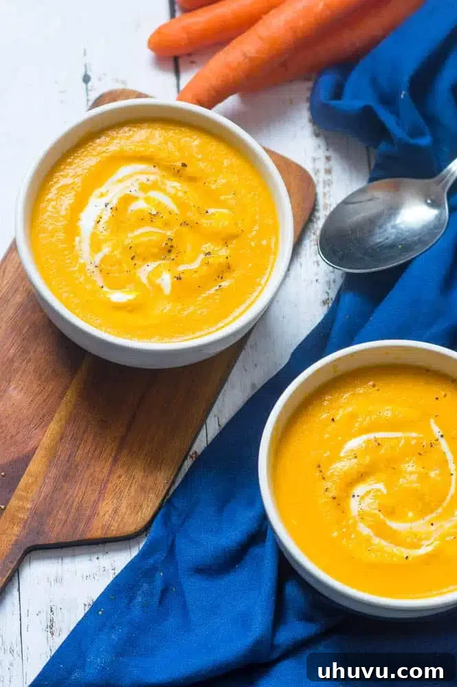 Vegan Carrot Ginger Soup - Meal Prep, vibrant and healthy