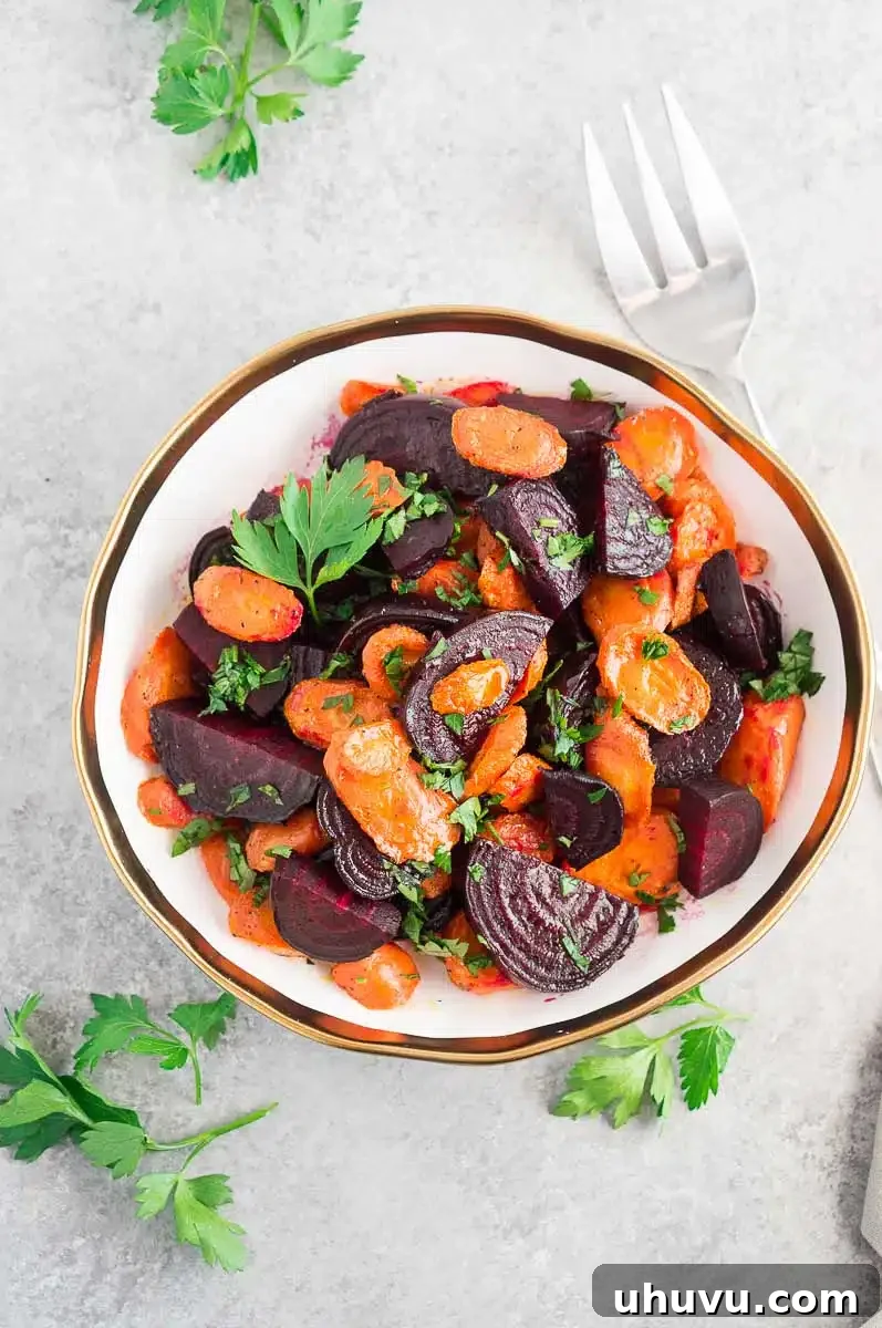 baked beets and carrots recipe