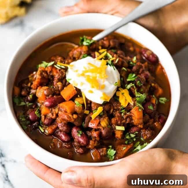 Fiery Plant-Based Chili 7 Spicy Vegetarian Chili