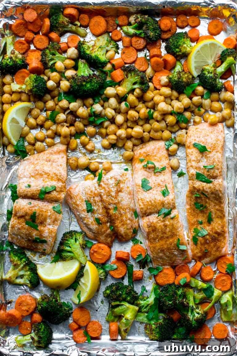 Effortless Eats: Healthy Sheet Pan Dinners 21 Moroccan Spiced Sheet Pan Salmon - easy dinner, exotic flavors