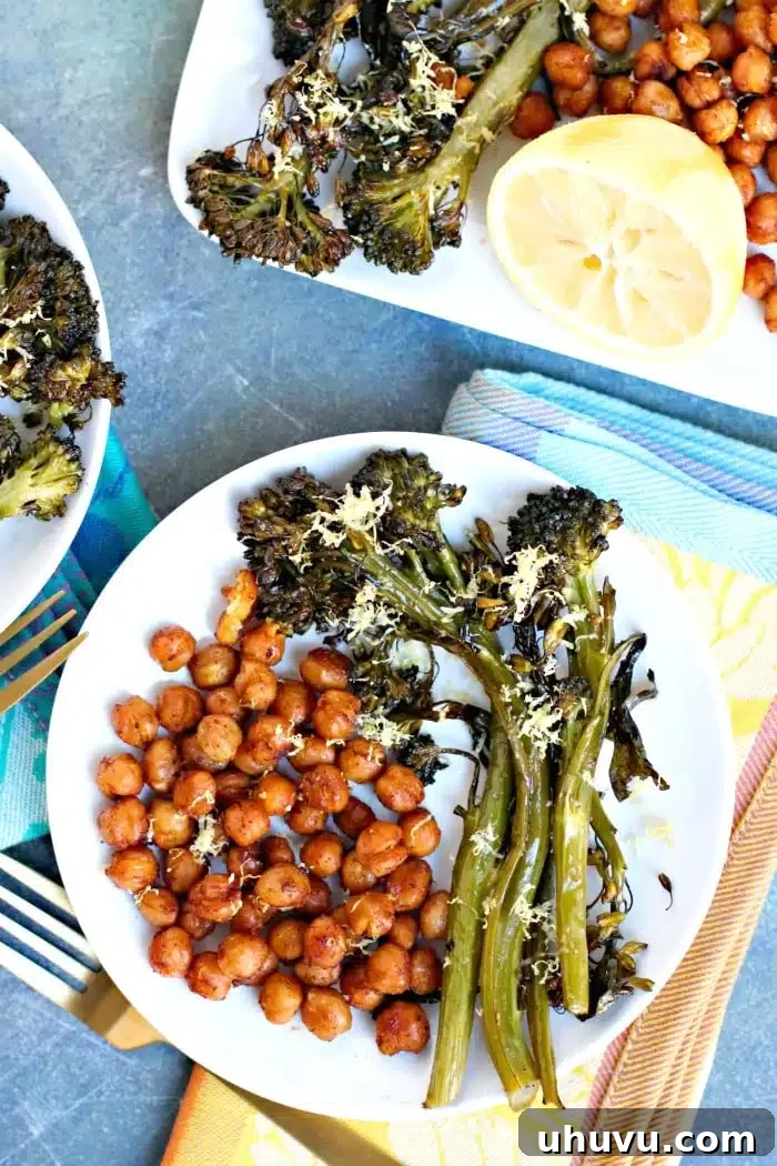 Effortless Eats: Healthy Sheet Pan Dinners 25 Vegan Chickpea Broccolini Sheet Pan Dinner, a protein-packed plant-based meal