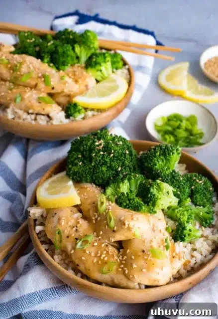 Honey Lemon Chicken and Rice, a bright and flavorful skillet dinner.
