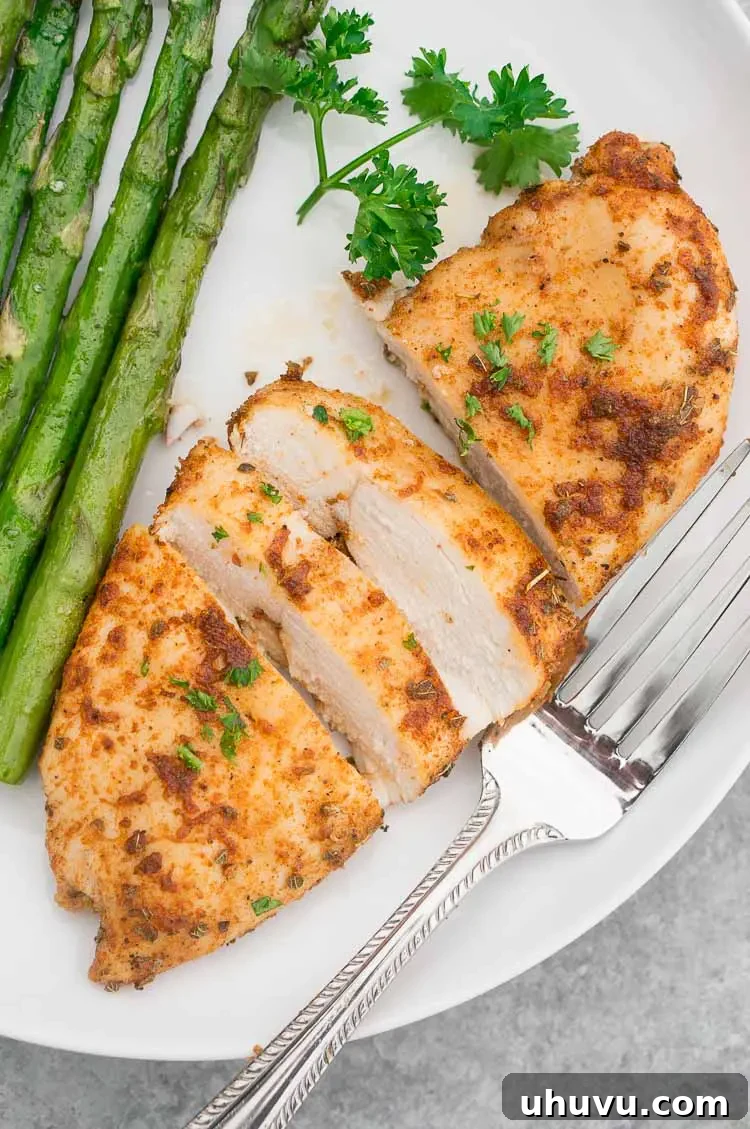 Best oven baked chicken breast recipe, juicy and flavorful