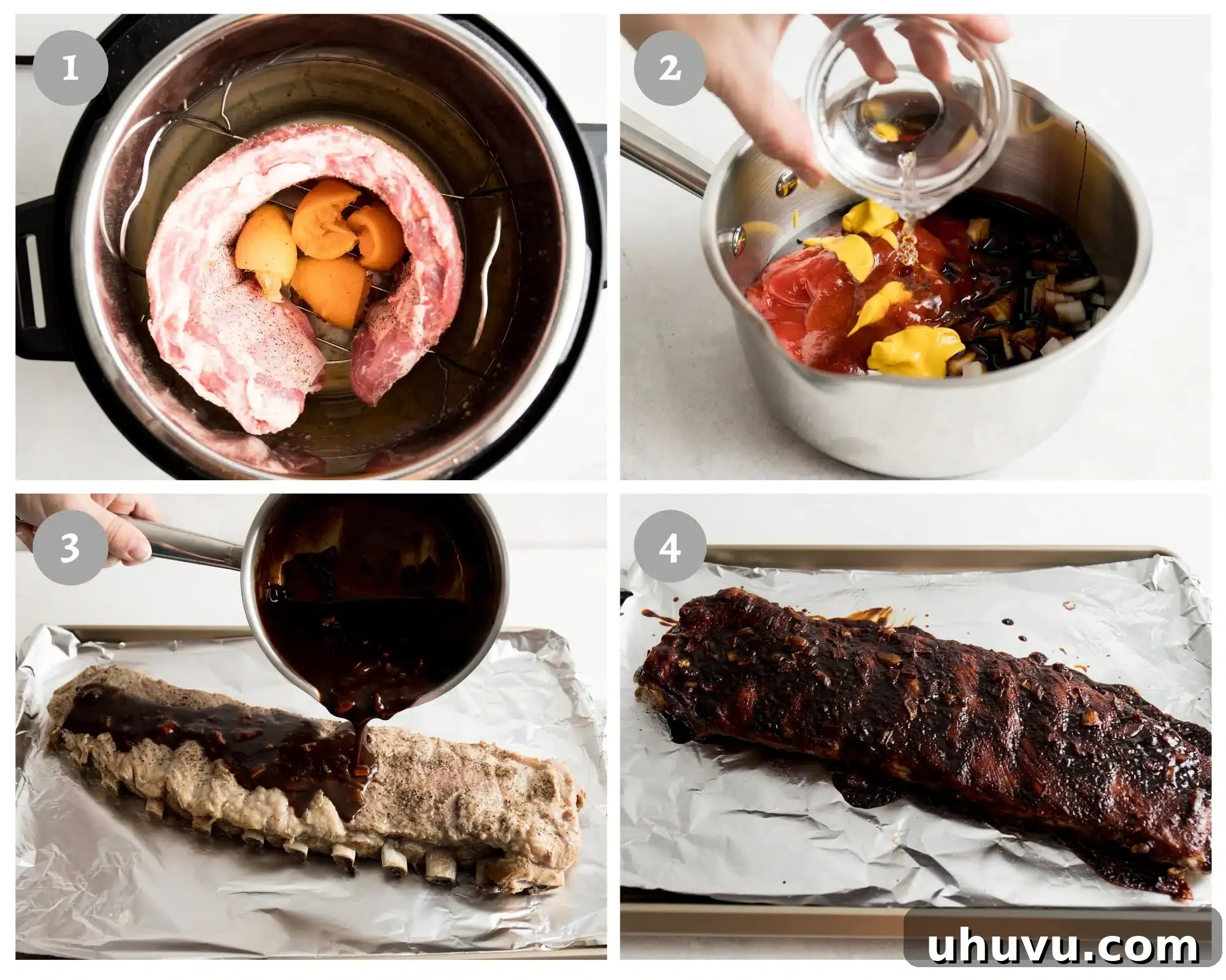 how to make instant pot ribs - process shots, Instant Pot ribs steps