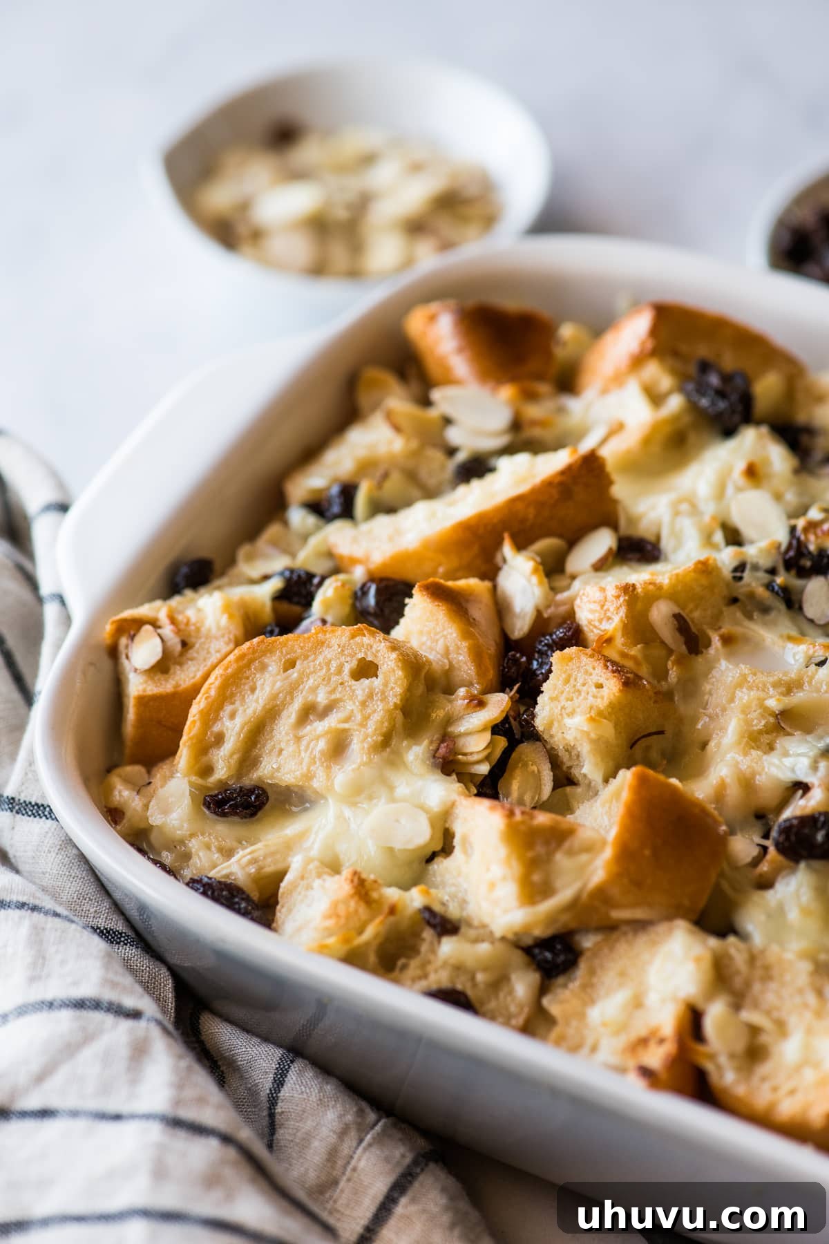 Capirotada: Mexico's Beloved Bread Pudding 6 Capirotada baked and ready to be served.