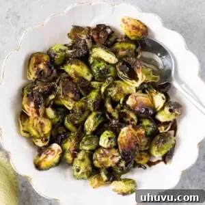 roasted Brussel sprouts with balsamic glaze