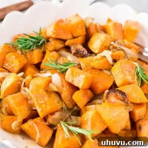 rosemary roasted sweet potatoes and onions