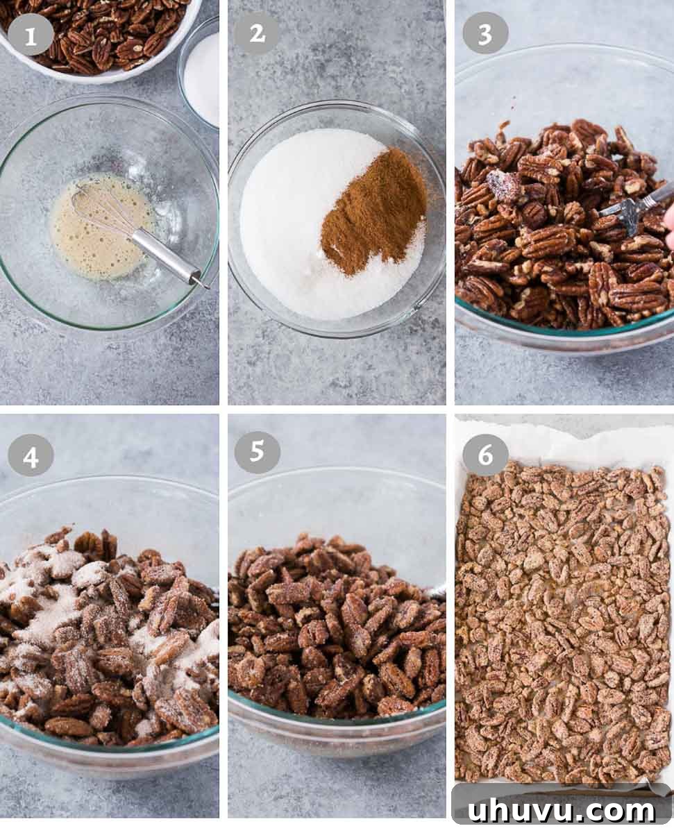 Homemade Candied Pecan Perfection 5 how to make candied pecans in the oven - step by step pictures