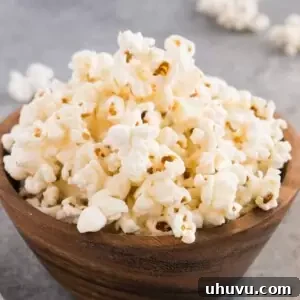 best stovetop popcorn in a bowl